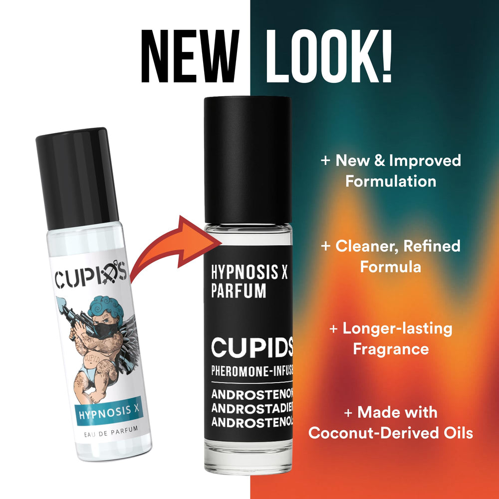 Cupids Hypnosis roll-on closed cap detail highlighting secure leak-resistant design