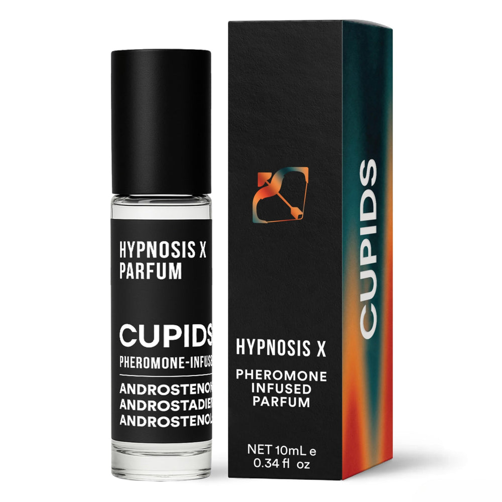 Cupids Hypnosis roll-on front packaging showing compact 10ml tube for travel