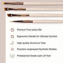 CURACORO Honey separator close-up showing soft bristles for gentle lash lift separation