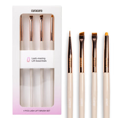 CURACORO front view of four brushes showing kit organization and professional look