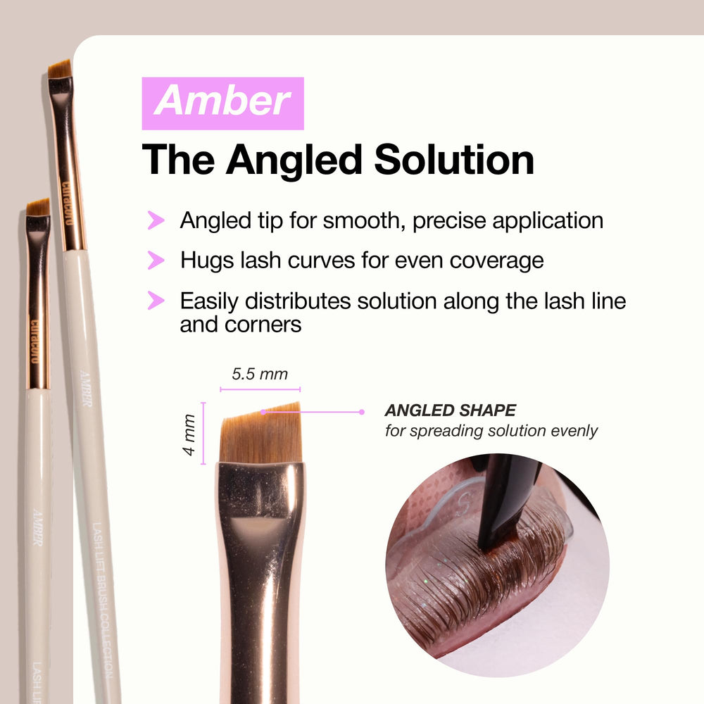 CURACORO Saffron ultra-fine tip macro for precise detailing on short lashes