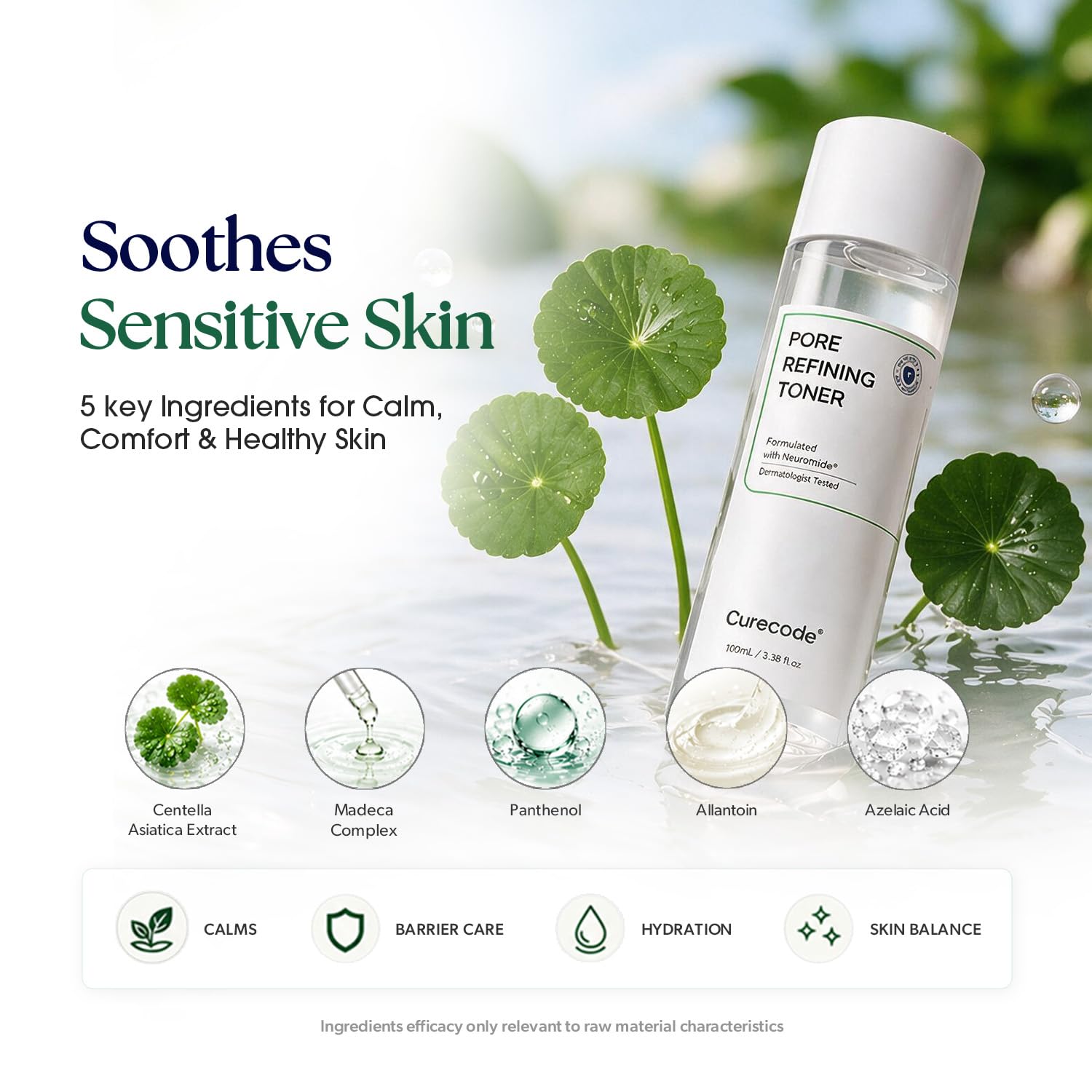 CURECODE placed on bathroom counter as part of morning skincare routine