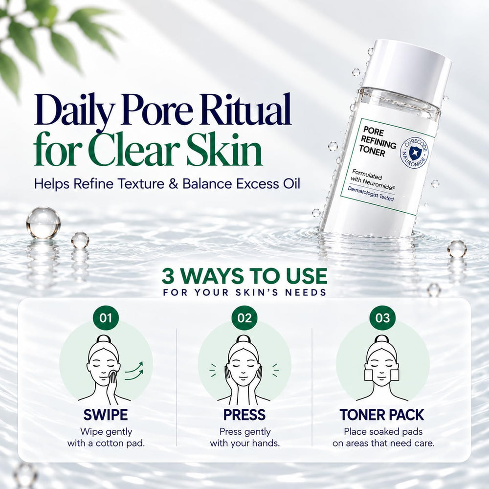 CURECODE flatlay with complementary skincare items demonstrating layering compatibility