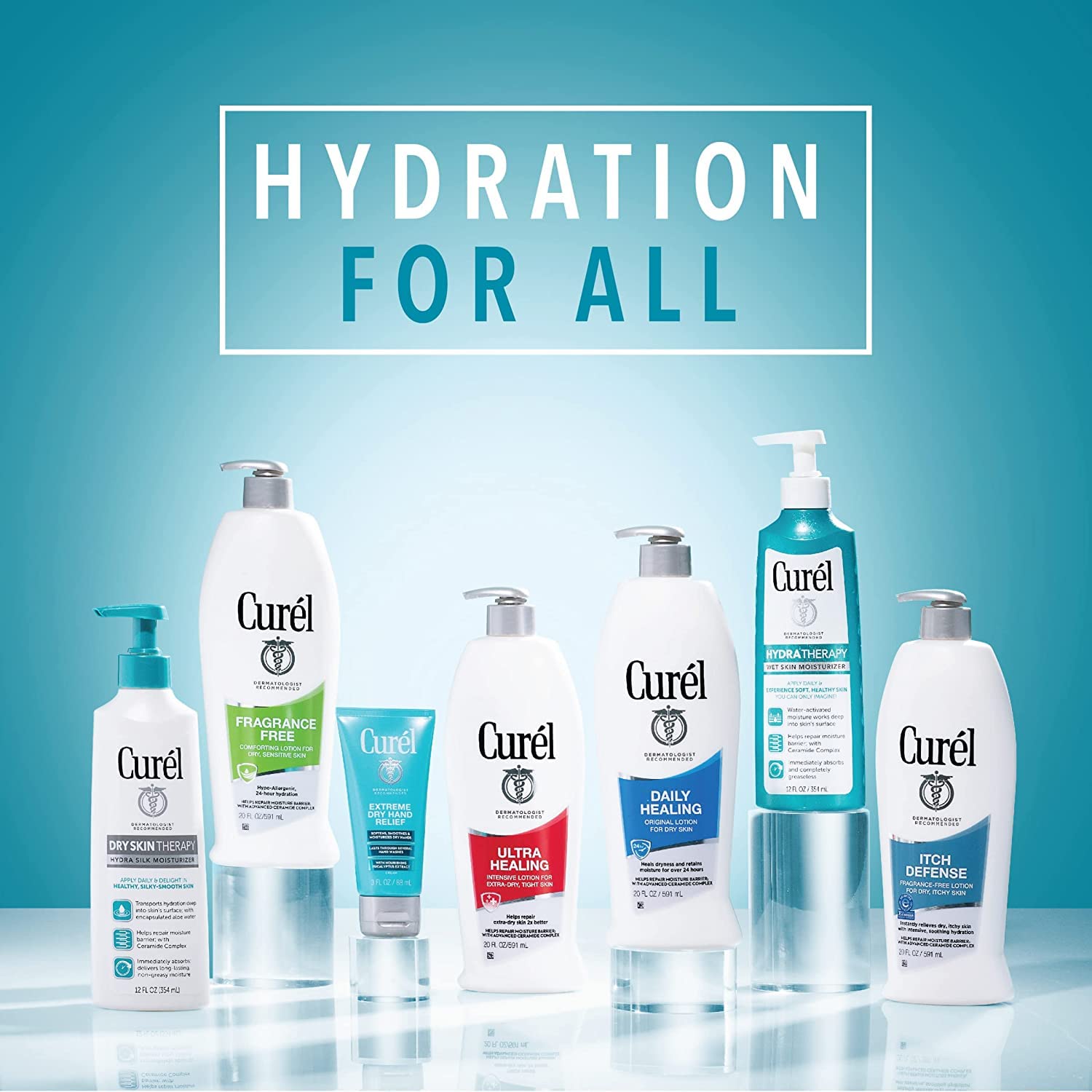 Curel bathroom shelf lifestyle portraying everyday use and convenient home accessibility