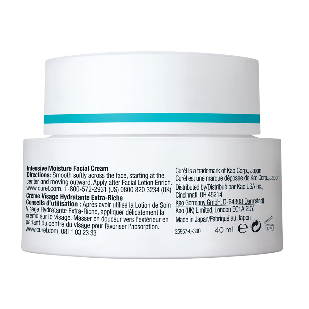Curel before and after hydration visual showing improved skin comfort