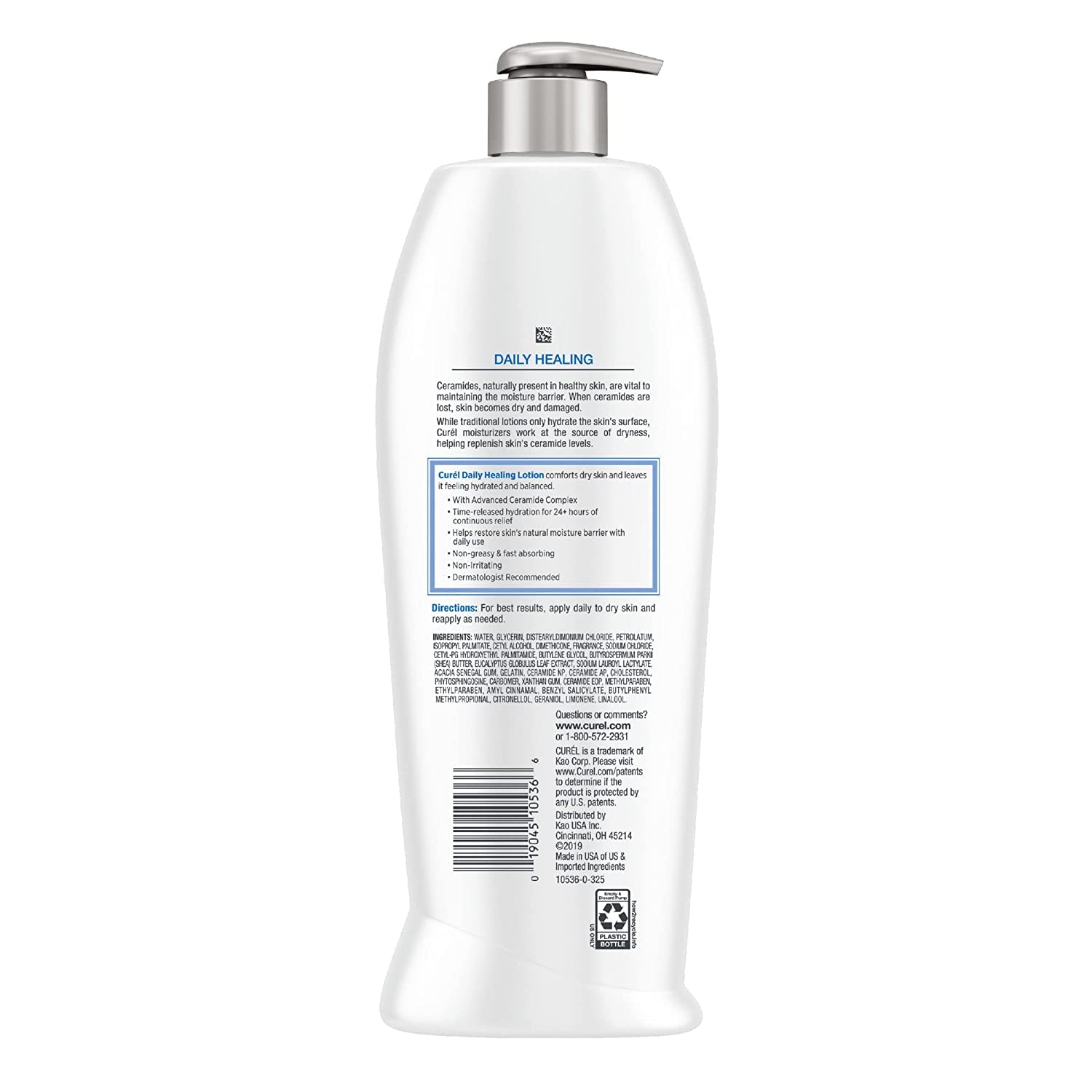 Curel body application on arm illustrating moisturized skin and non-greasy finish benefit