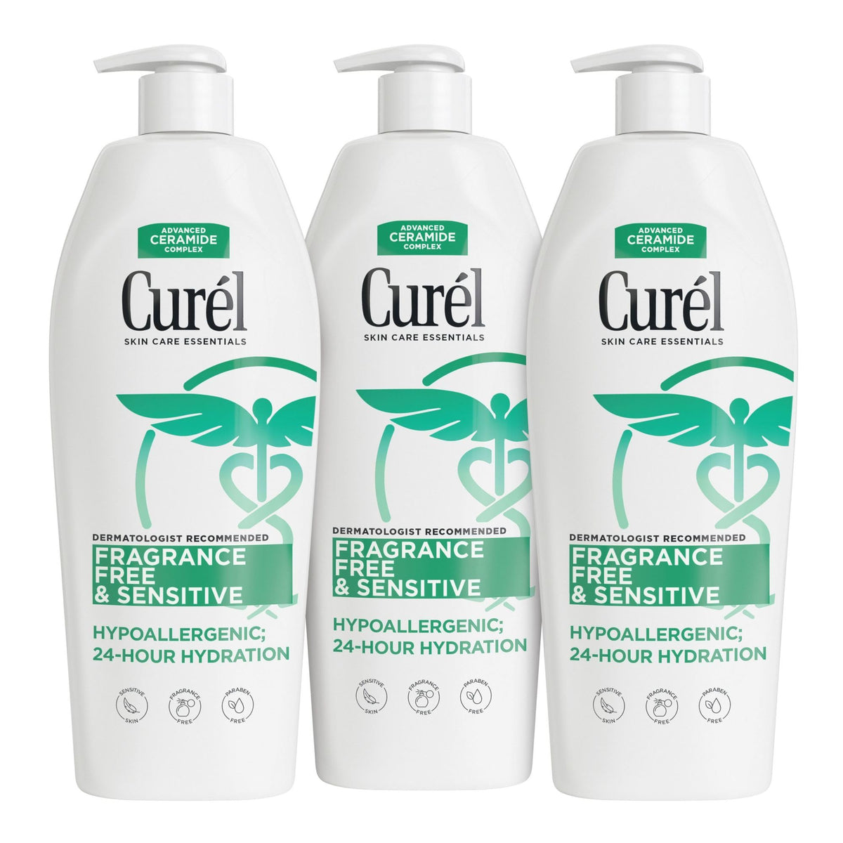 Curel front bottle showing label and fragrance-free benefit