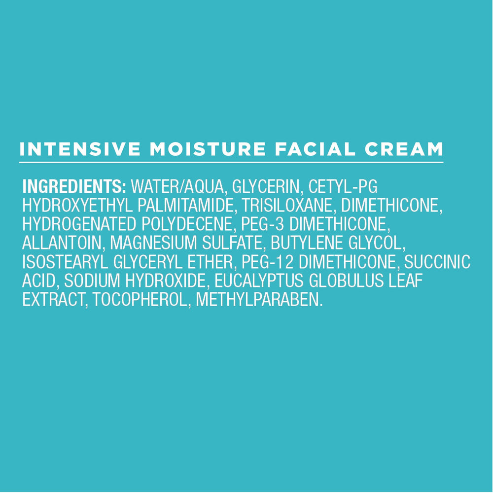 Curel ingredient list close-up showing ceramides and gentle formula
