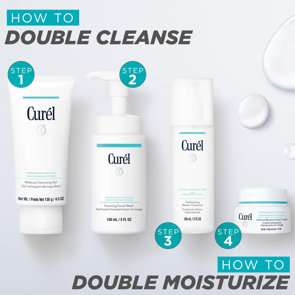 Curel kit inside travel bag for convenient hydration on the go
