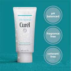 Curel pump and label close-up highlighting easy dispensing benefit