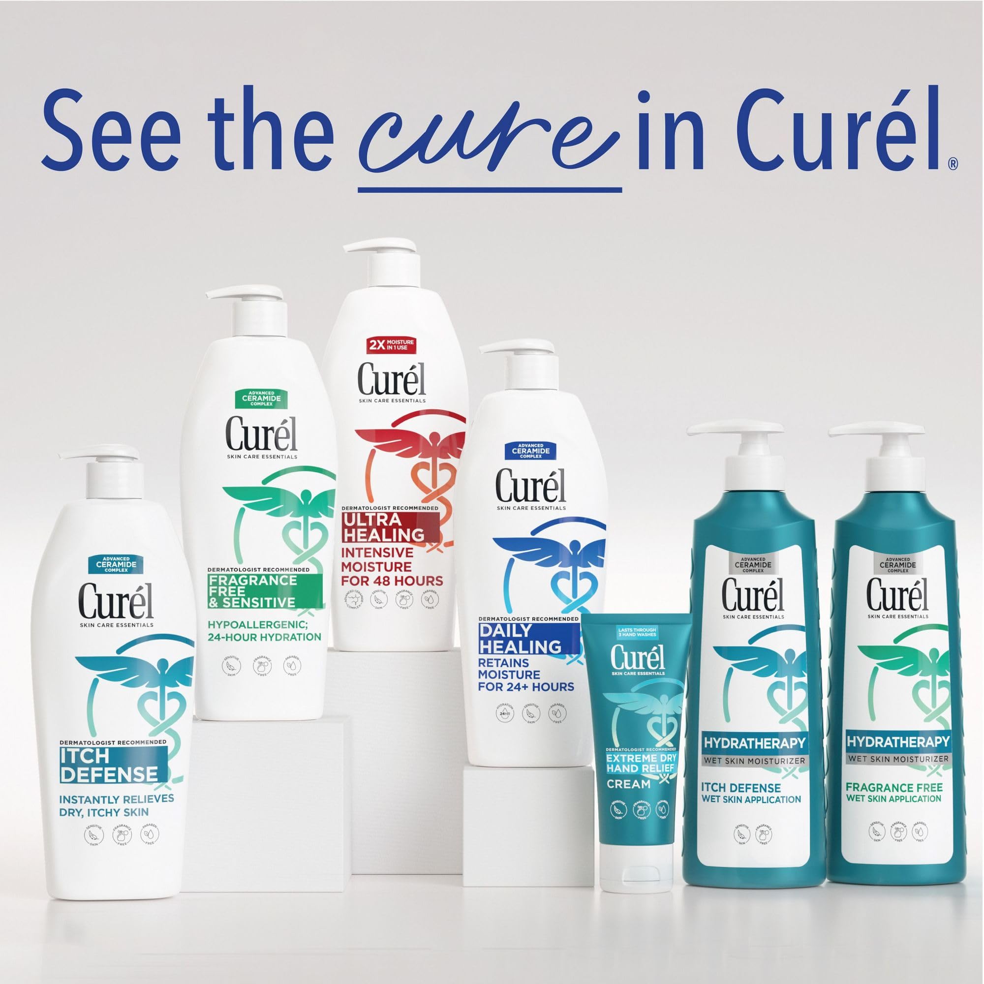 Curel three-pack arrangement indicating value and backup supply