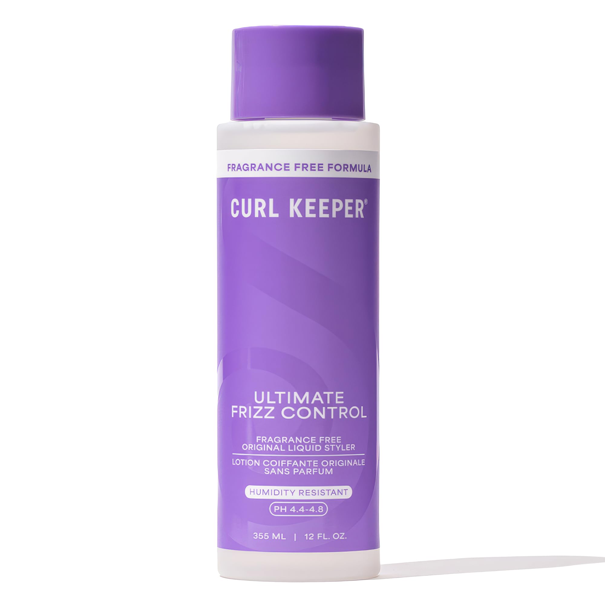 Curl Keeper front packaging shows unscented formula and benefits
