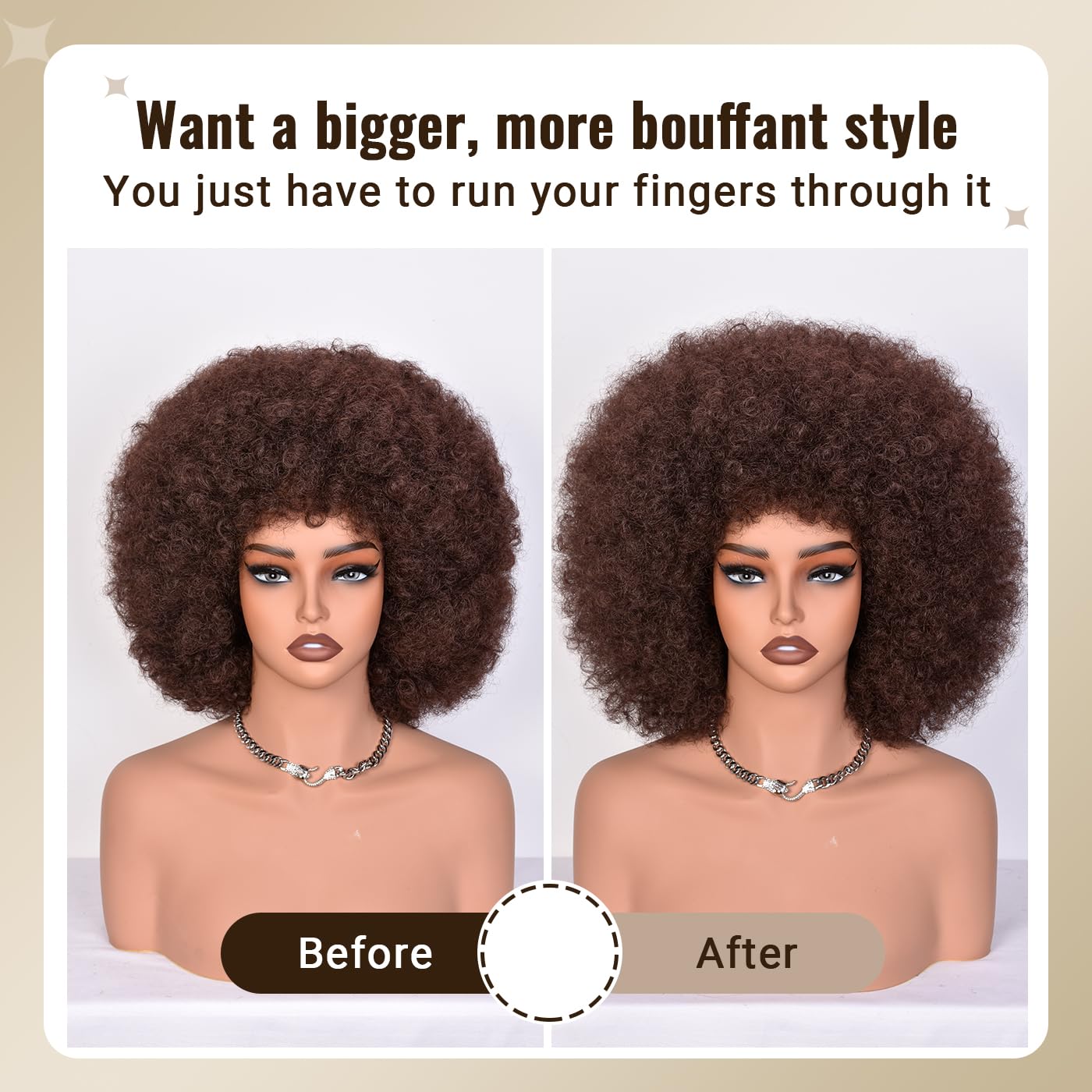 CURLCRAZY side profile with bangs framing face for flattering silhouette