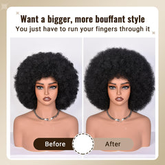 CURLCRAZY on wig stand demonstrating breathable storage advantage