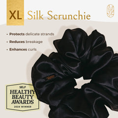 Curlfriend silk texture close-up highlighting smooth frizz-reducing fabric