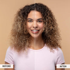 CURLSMITH cream in hand demonstrating easy application and hydration benefit