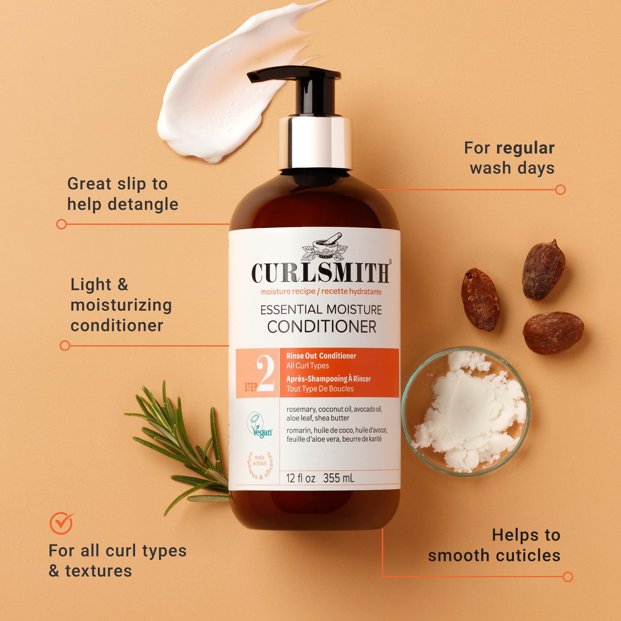 CURLSMITH Curl Defining Styling Soufflé open jar showing gel-custard for flexible hold