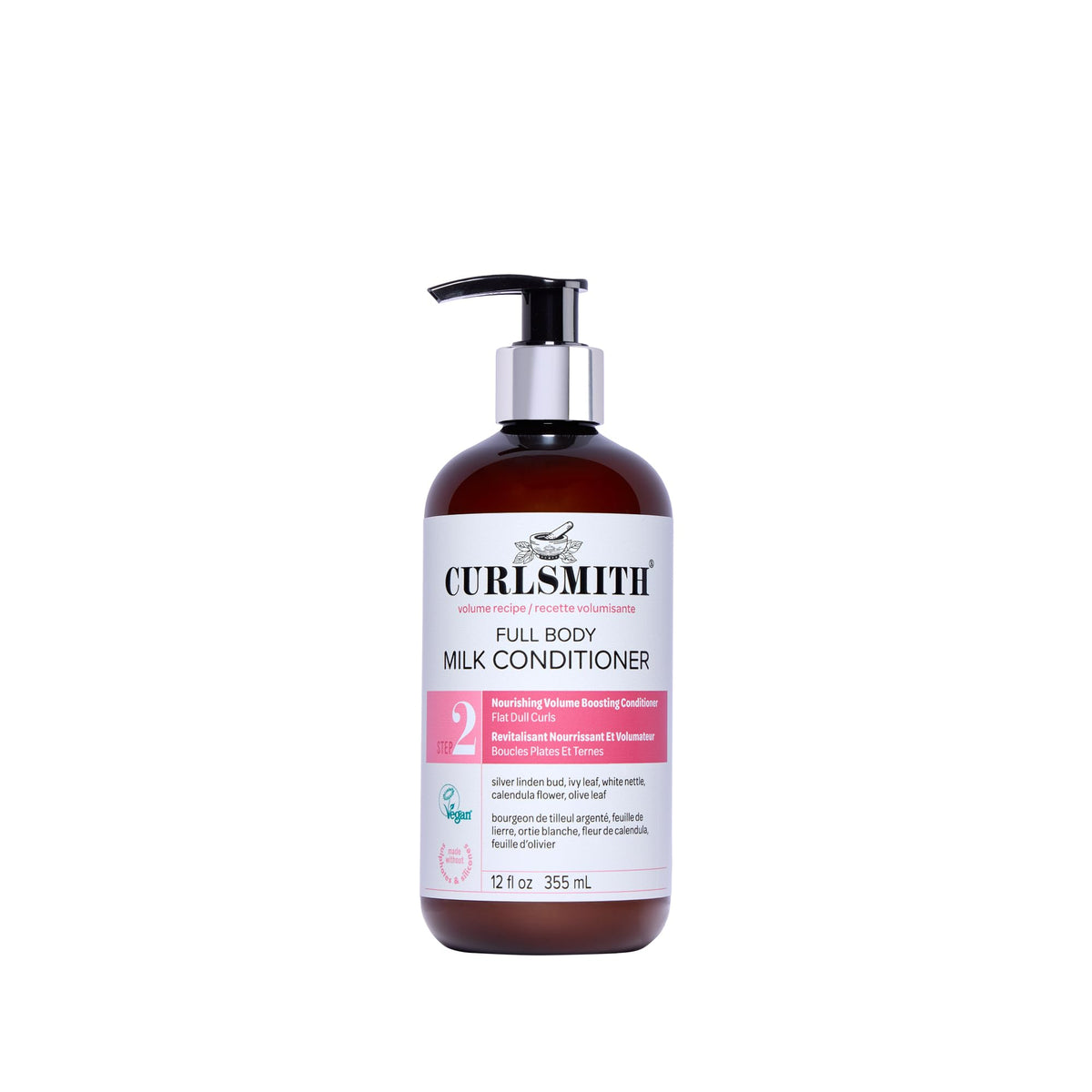 CURLSMITH full body front packaging shows bottle and clean design for quick recognition and benefits