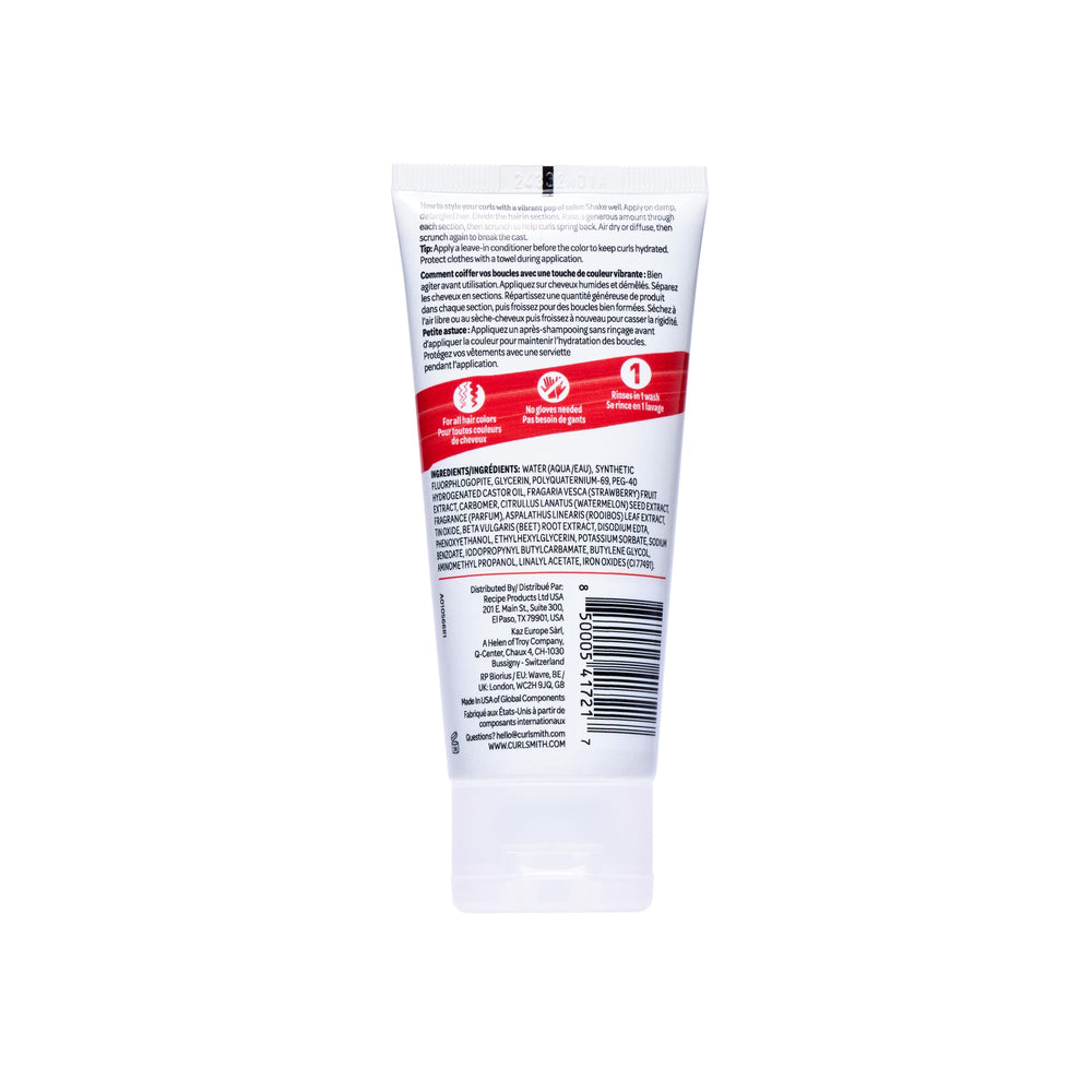 CURLSMITH product label panel highlighting vegan and cruelty-free benefits