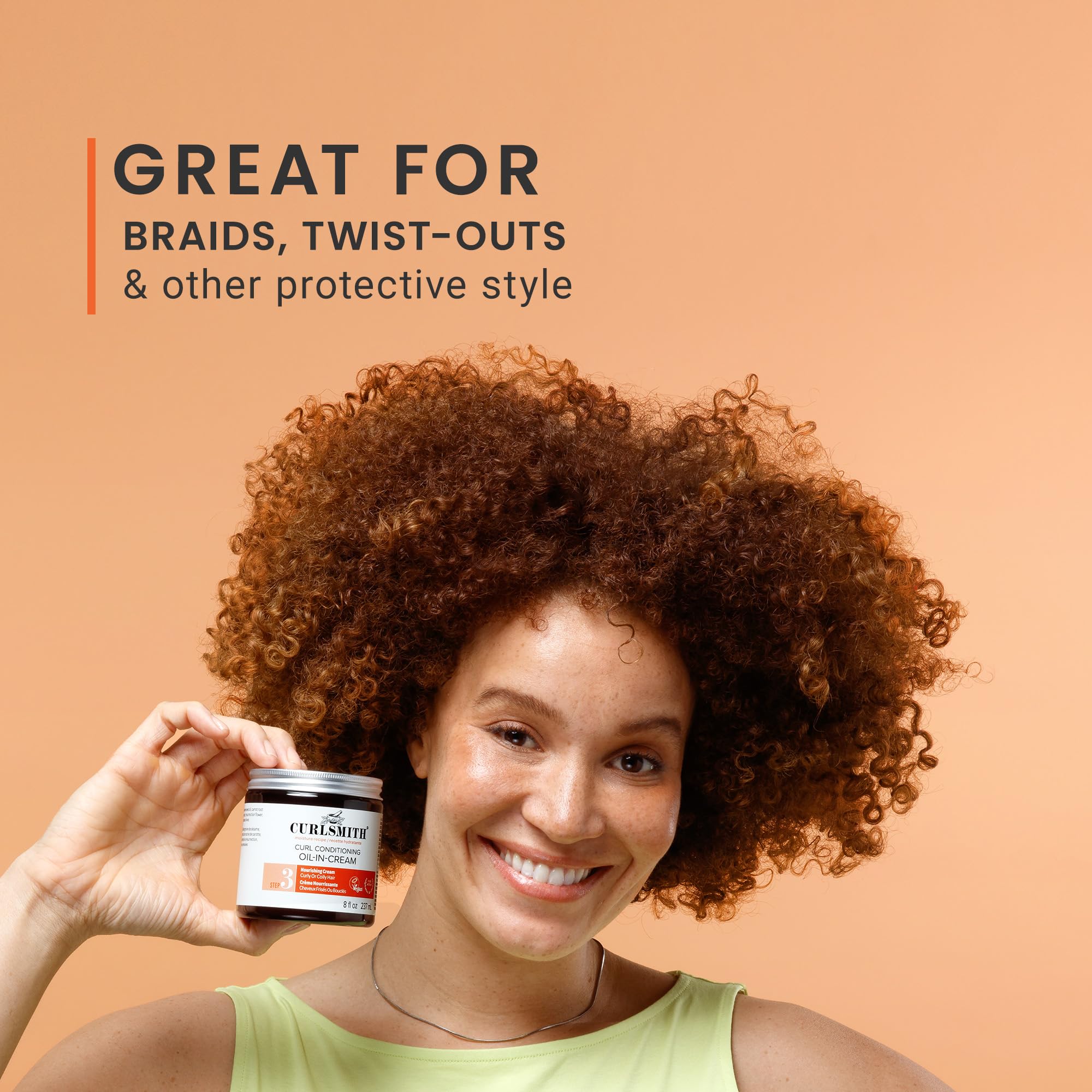 CURLSMITH label and lid close-up highlighting ingredient clarity