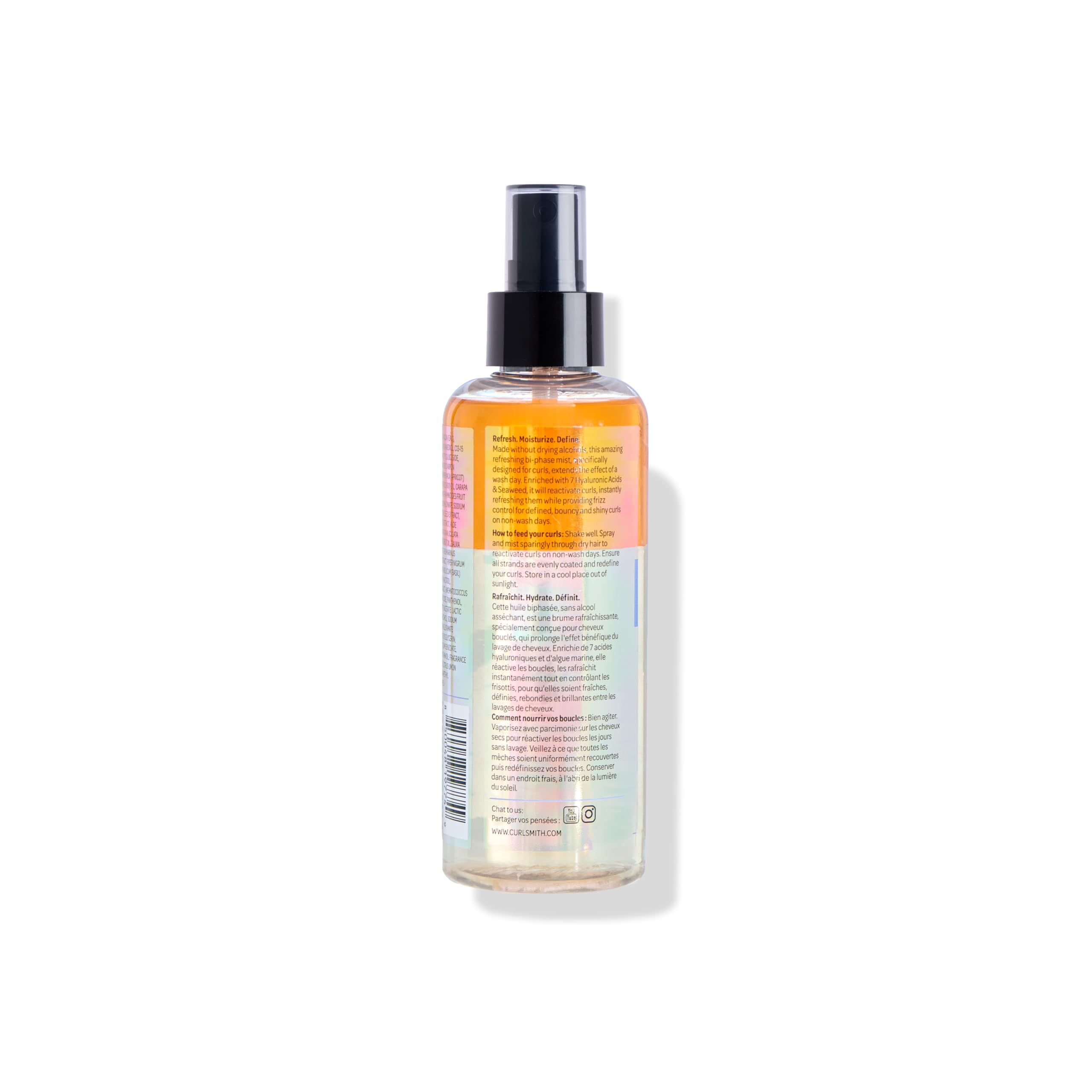 CURLSMITH lifestyle shot on bathroom shelf suggesting everyday routine benefit
