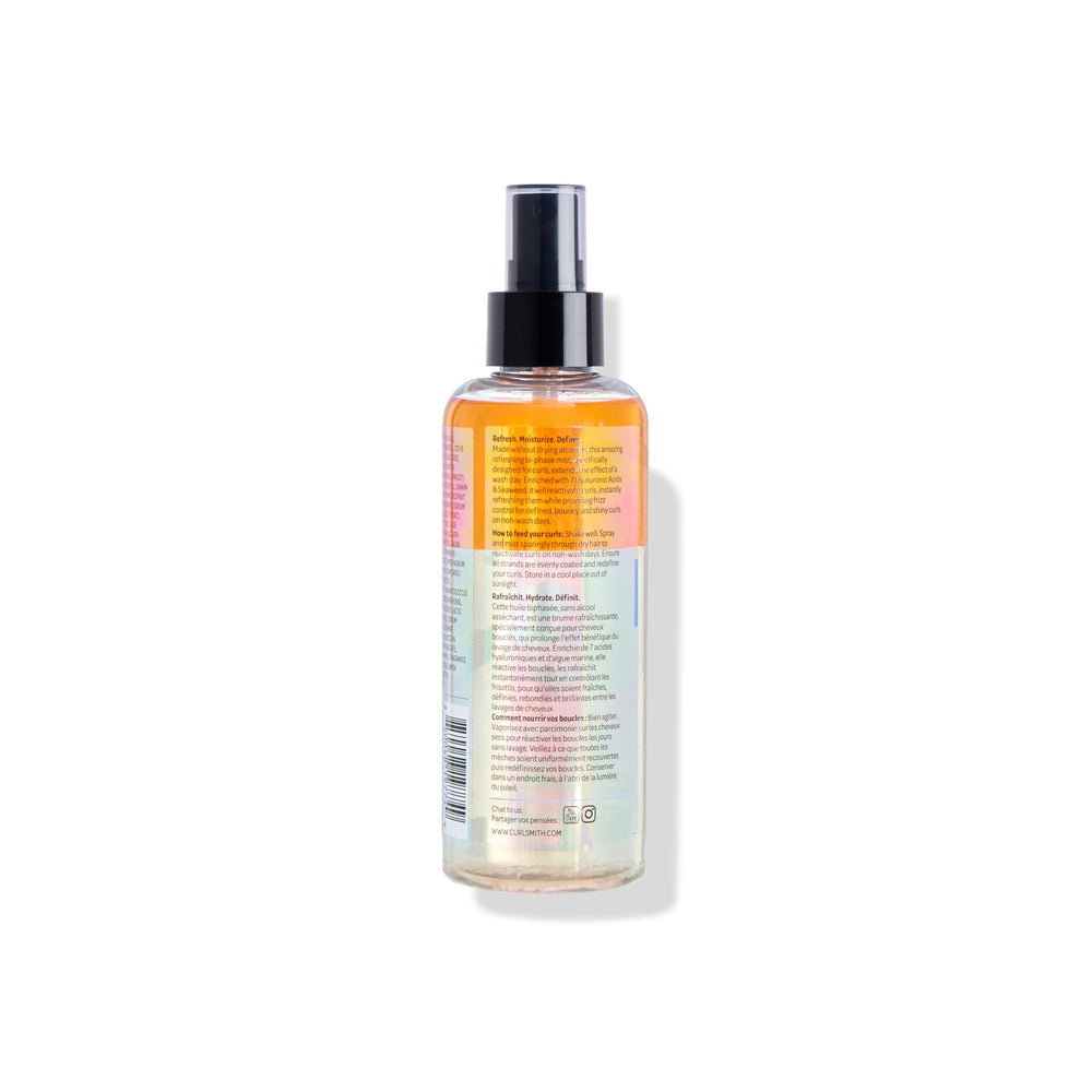 CURLSMITH lifestyle shot on bathroom shelf suggesting everyday routine benefit