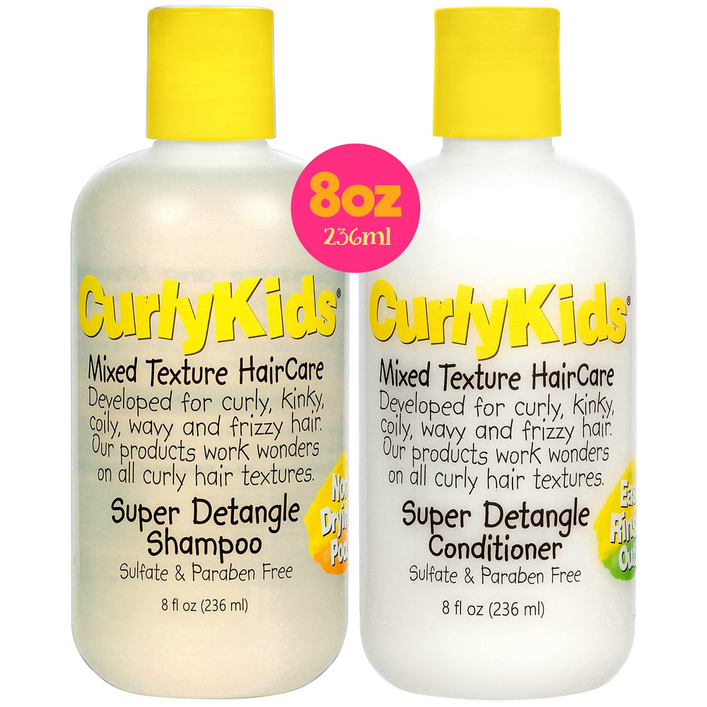 CurlyKids front packaging showing bottles and pack for easy identification and confidence