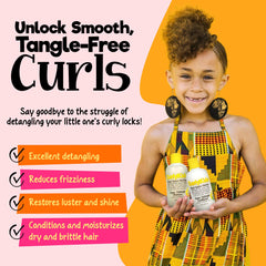 CurlyKids pump top closeup for smooth, controlled dispensing and less mess
