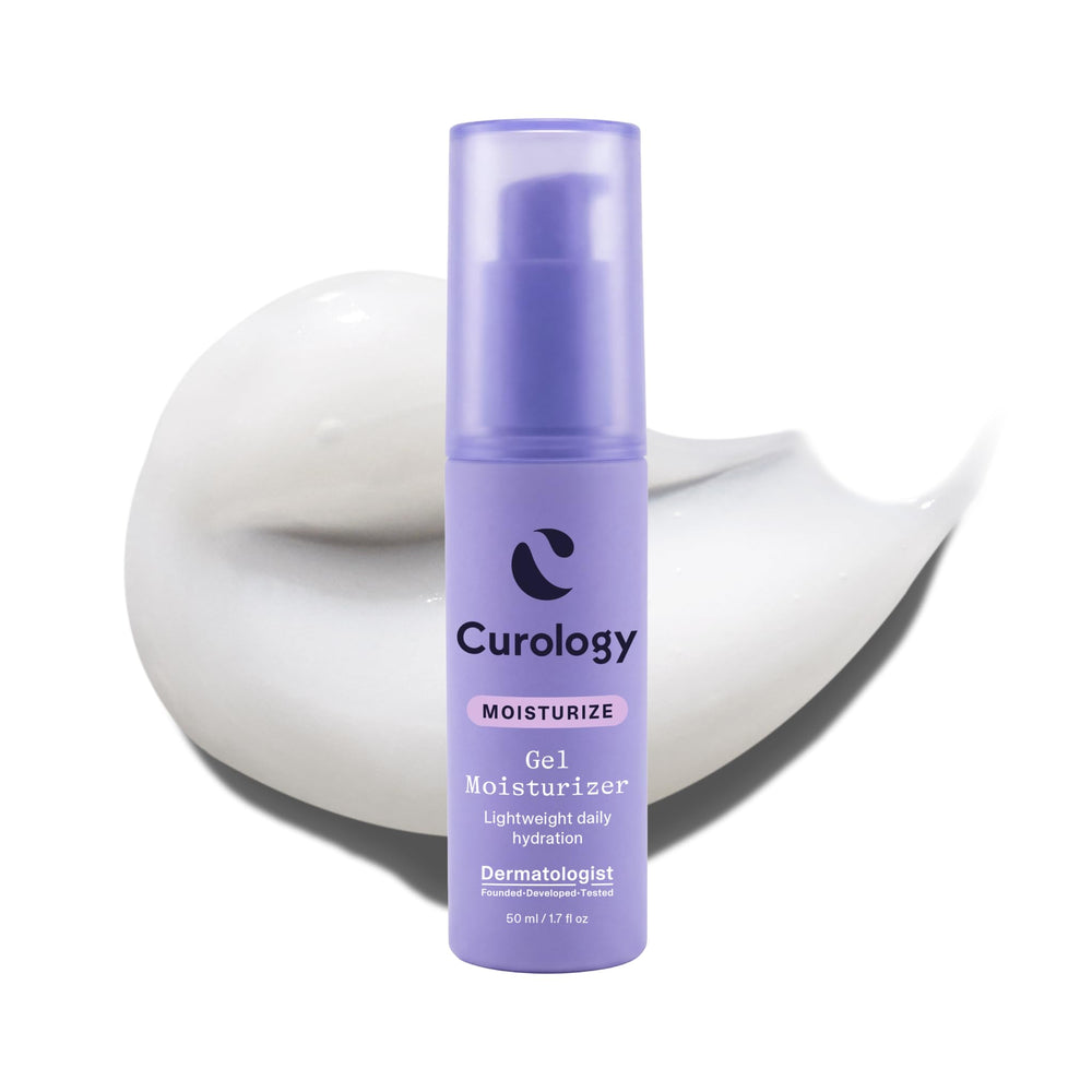 Curology front packaging showing sleek jar and benefits