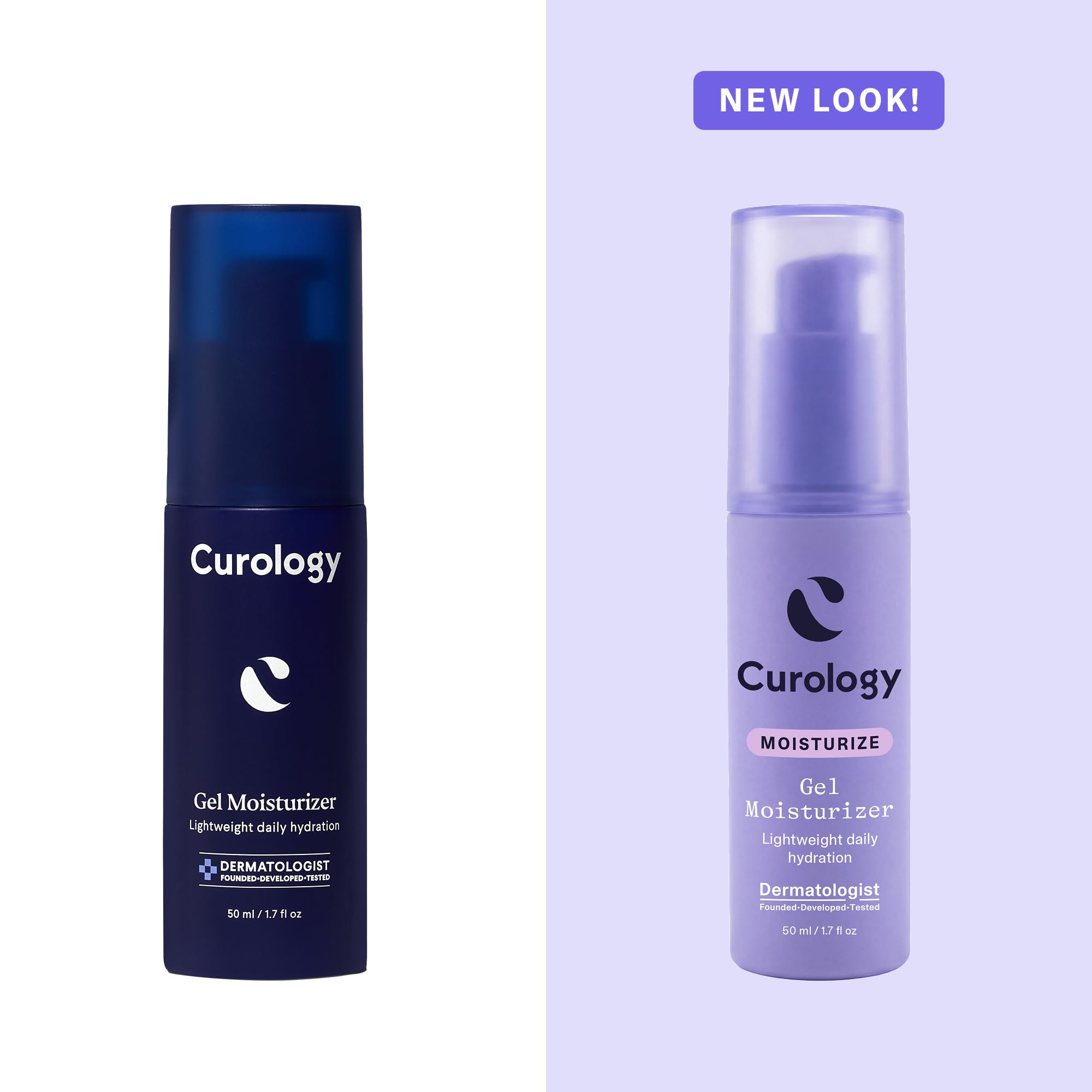 Curology label close-up highlighting key ingredients and gentle formula