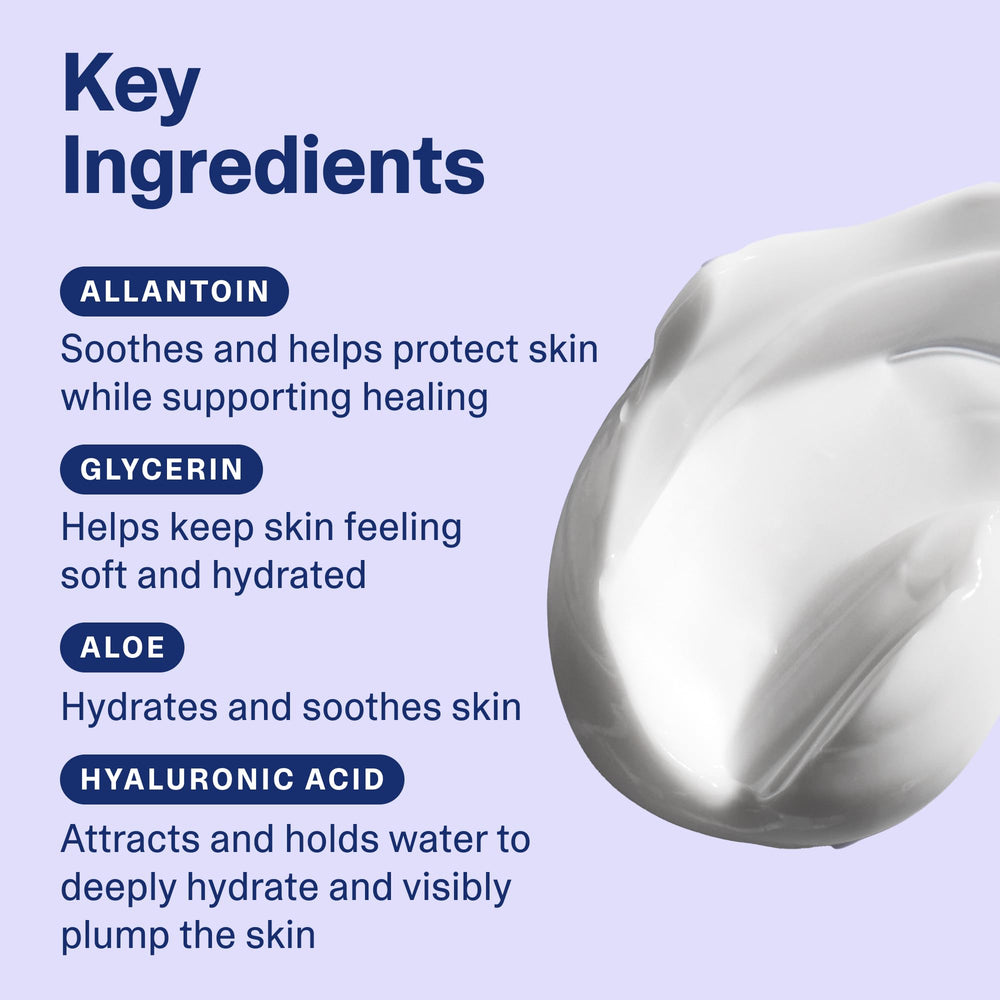 Curology moisturizer being applied to cheek showing smoothing hydration benefit
