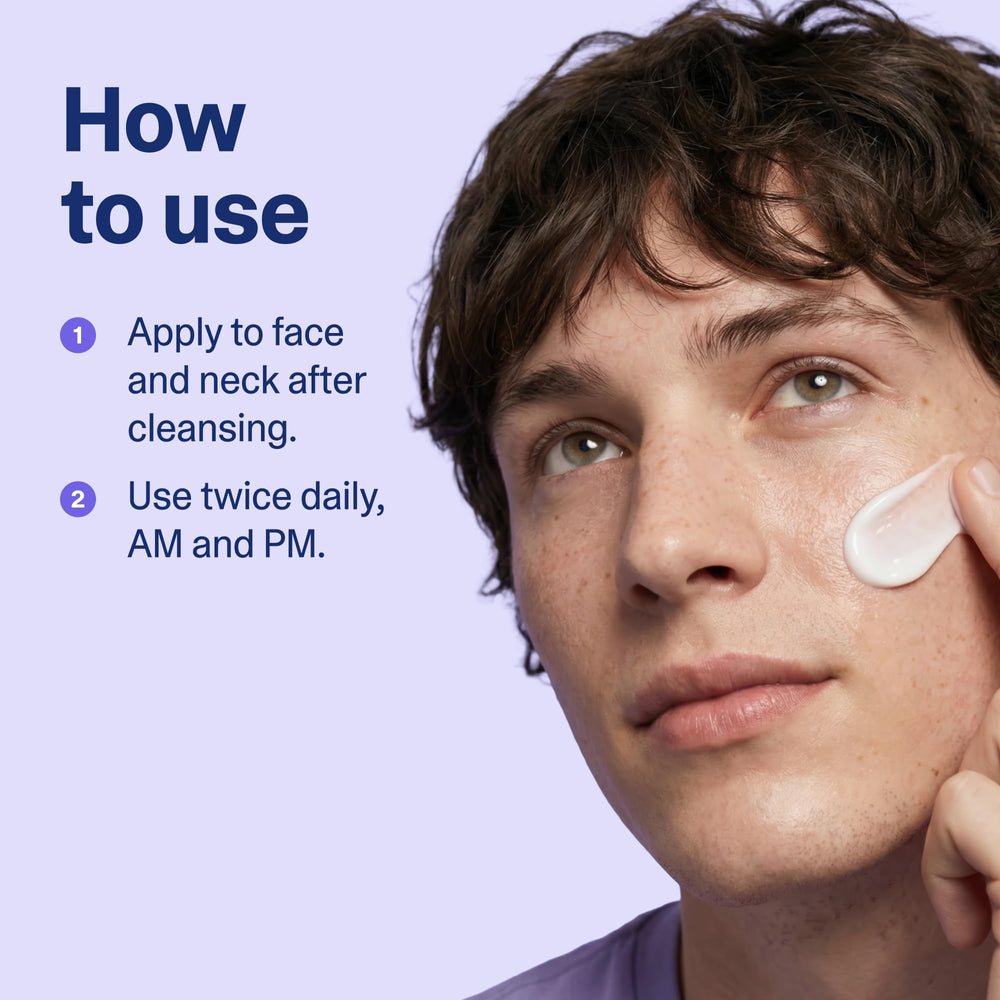 Curology moisturizer in hand to show scale and how much to apply