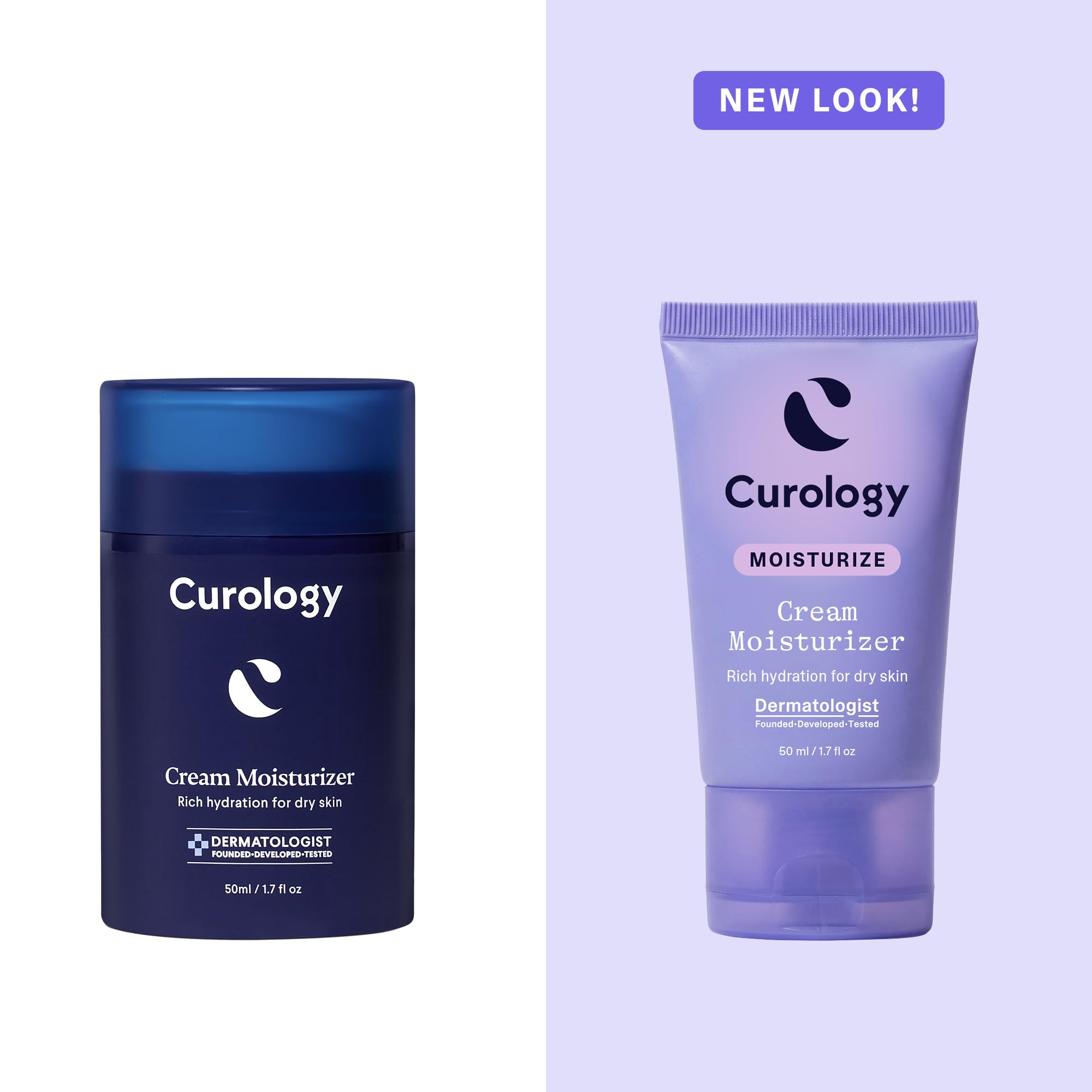 Curology moisturizer on bathroom vanity in lifestyle scene conveying everyday routine