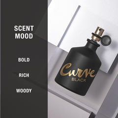 Curve Black spray mist demonstrating even application and fresh projection