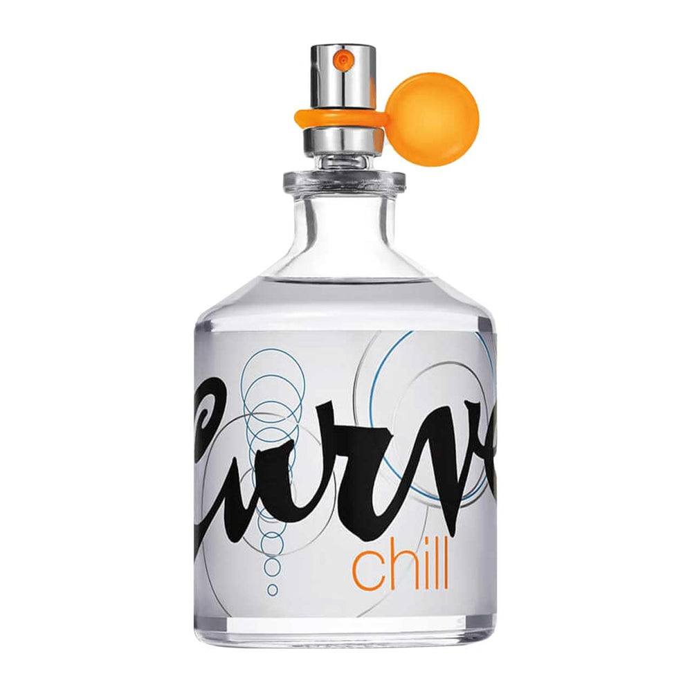 Curve Chill side label close-up displaying brand details for confident purchase