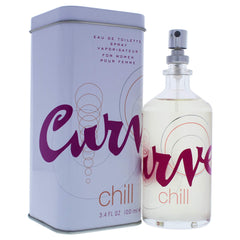 Curve Chill spray closeup capturing mist and quick refreshing effect
