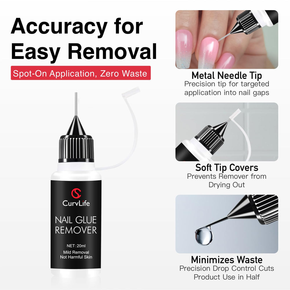 CurvLife dual-ended glass cuticle pusher showing gentle prep and hygienic reuse