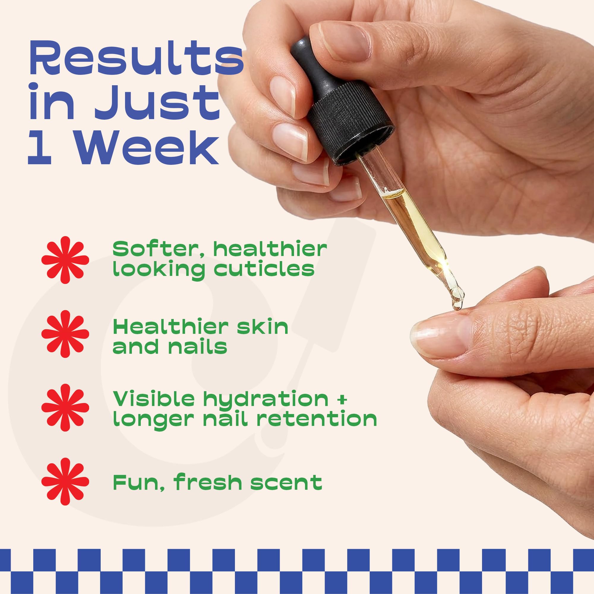 Cuticle And Co bottle in hand showing pocketable 1 oz convenience