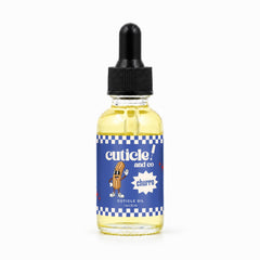 Cuticle And Co front bottle showing churro scent and size benefits