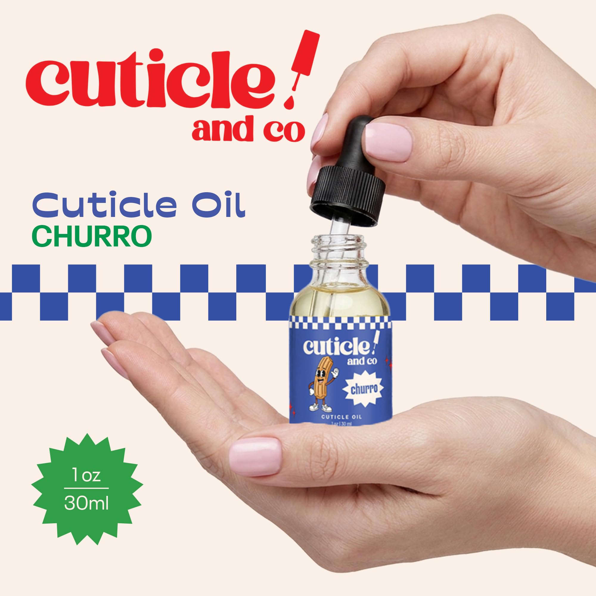 Cuticle And Co open cap and dropper demonstrating precise application benefit