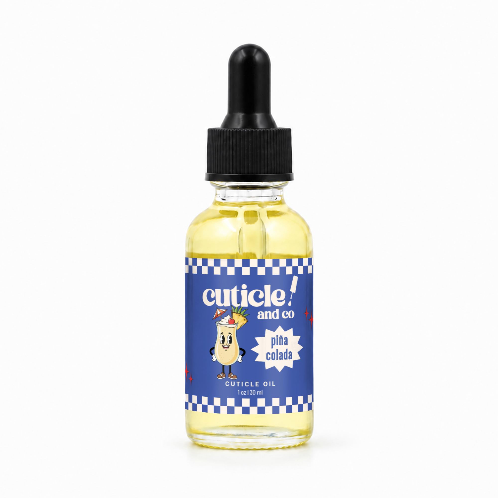 Cuticle And Co front packaging showing 1 oz bottle and tropical label for moisturizing