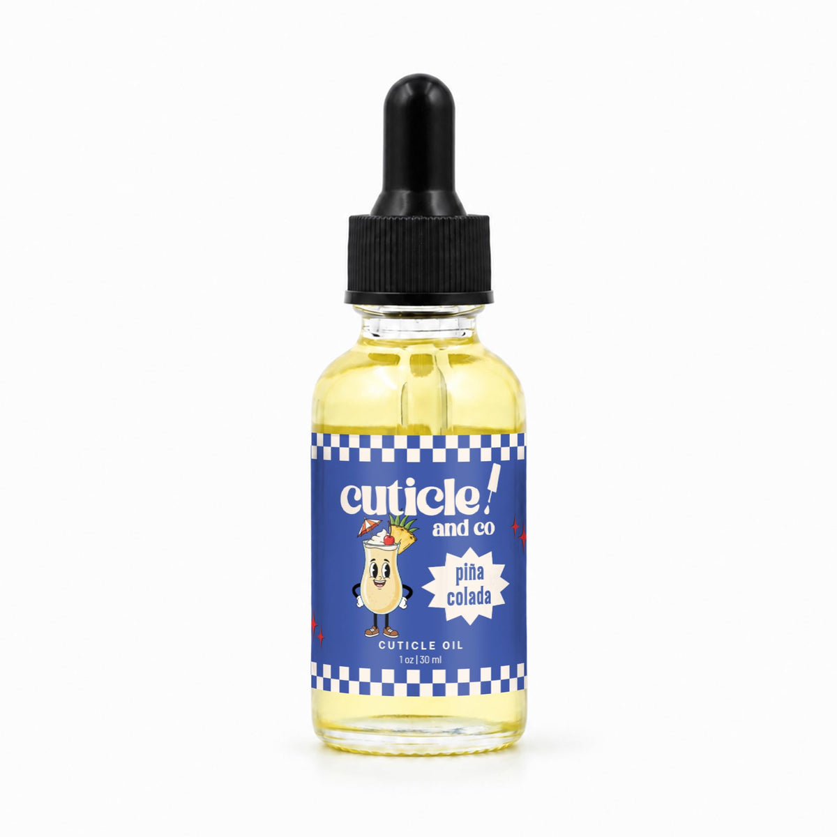 Cuticle And Co front packaging showing 1 oz bottle and tropical label for moisturizing