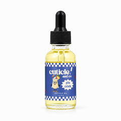 Cuticle And Co front packaging showing 1 oz bottle and tropical label for moisturizing