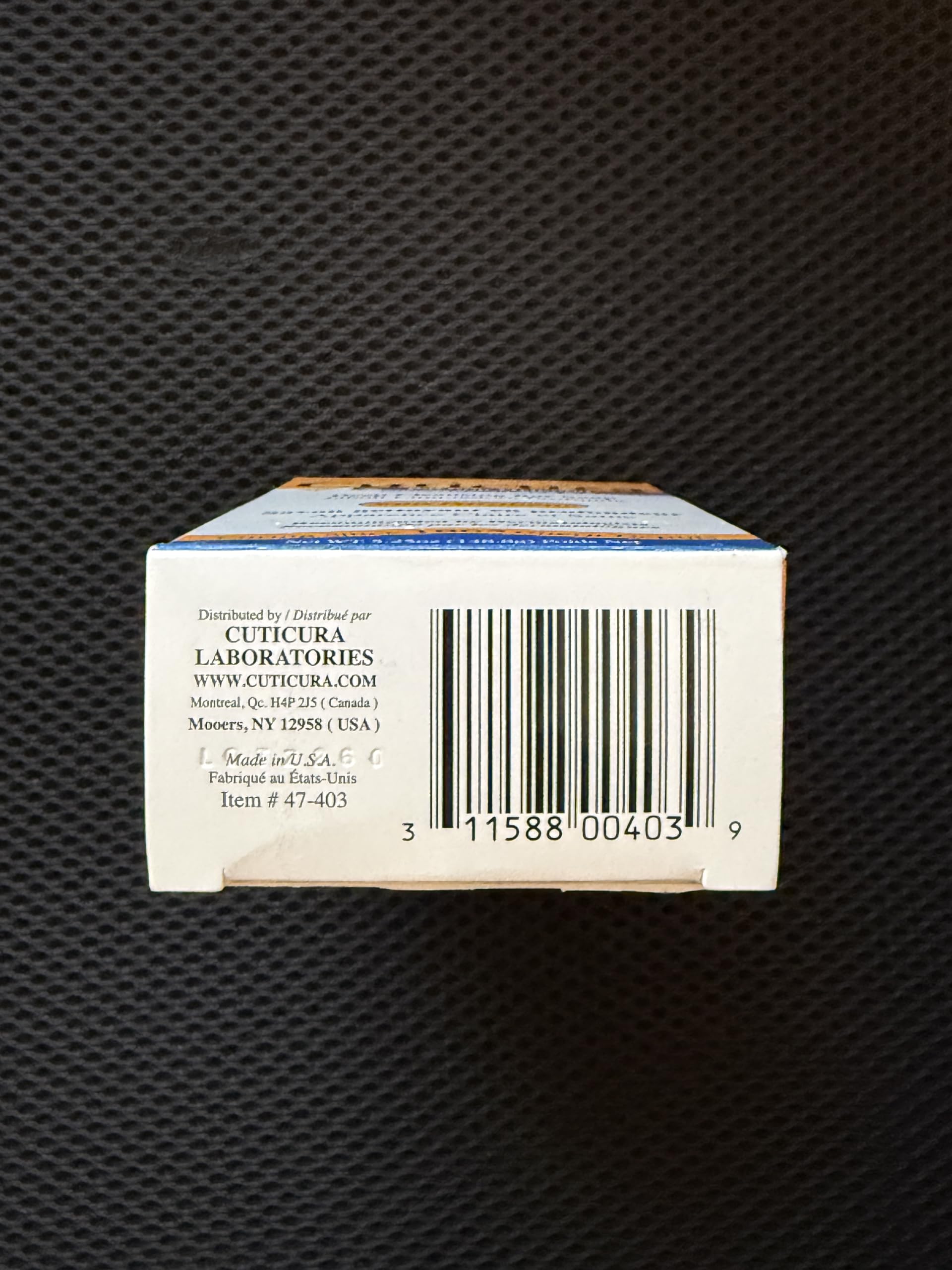 Cuticura bar packed in travel kit for convenient on-the-go cleansing