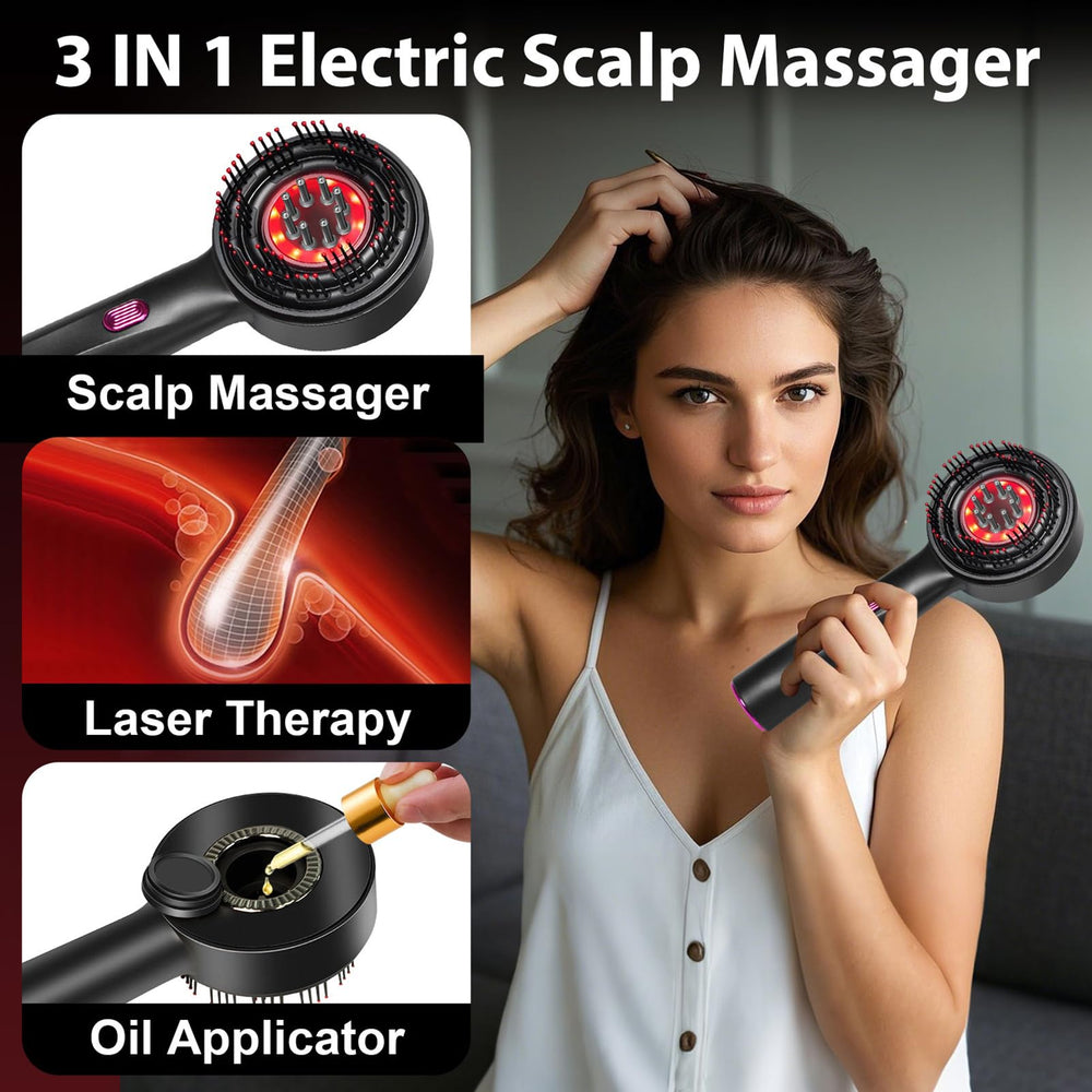 CWTUL close-up of red light LEDs for targeted scalp stimulation and comfort