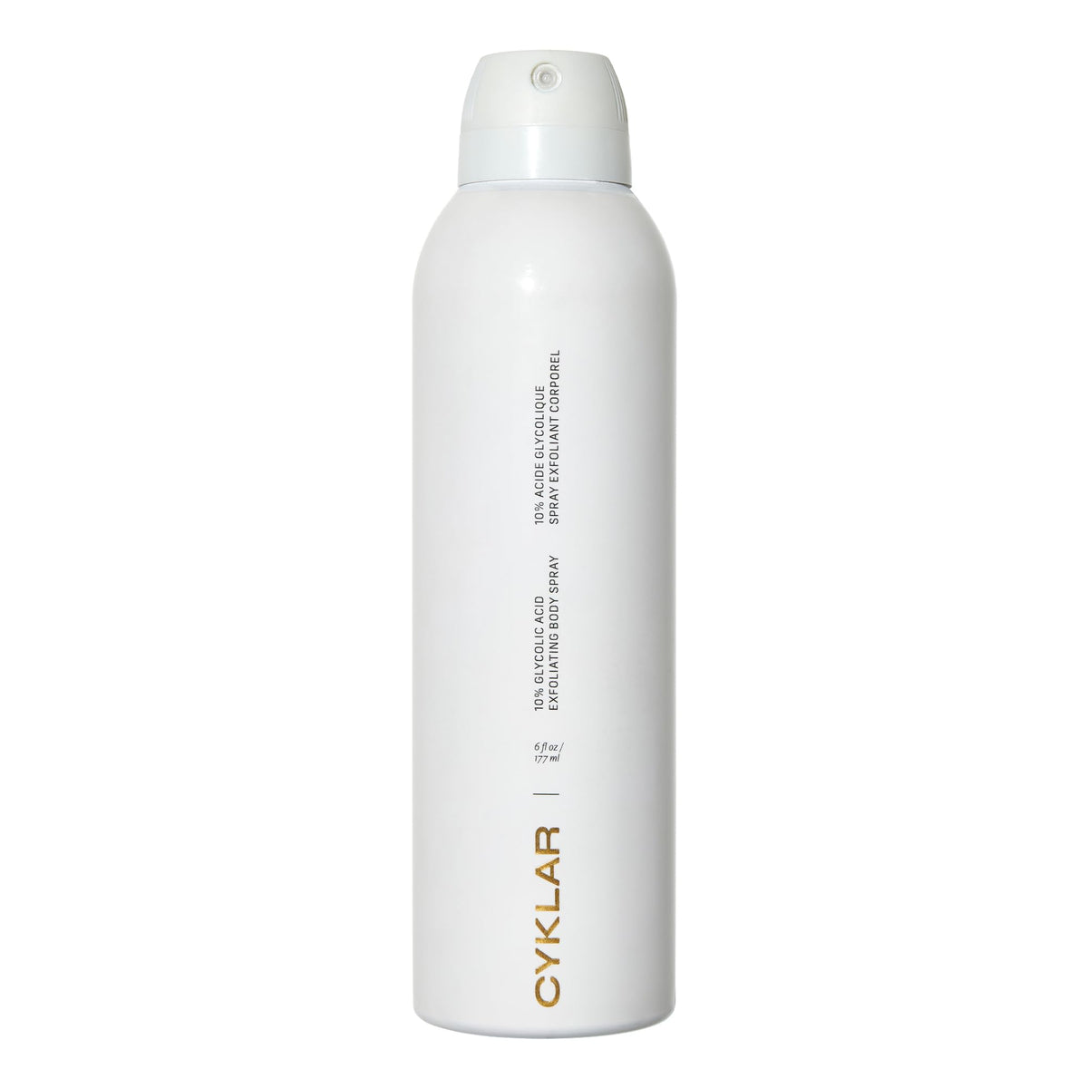 CYKLAR front packaging showing 10% glycolic acid benefits