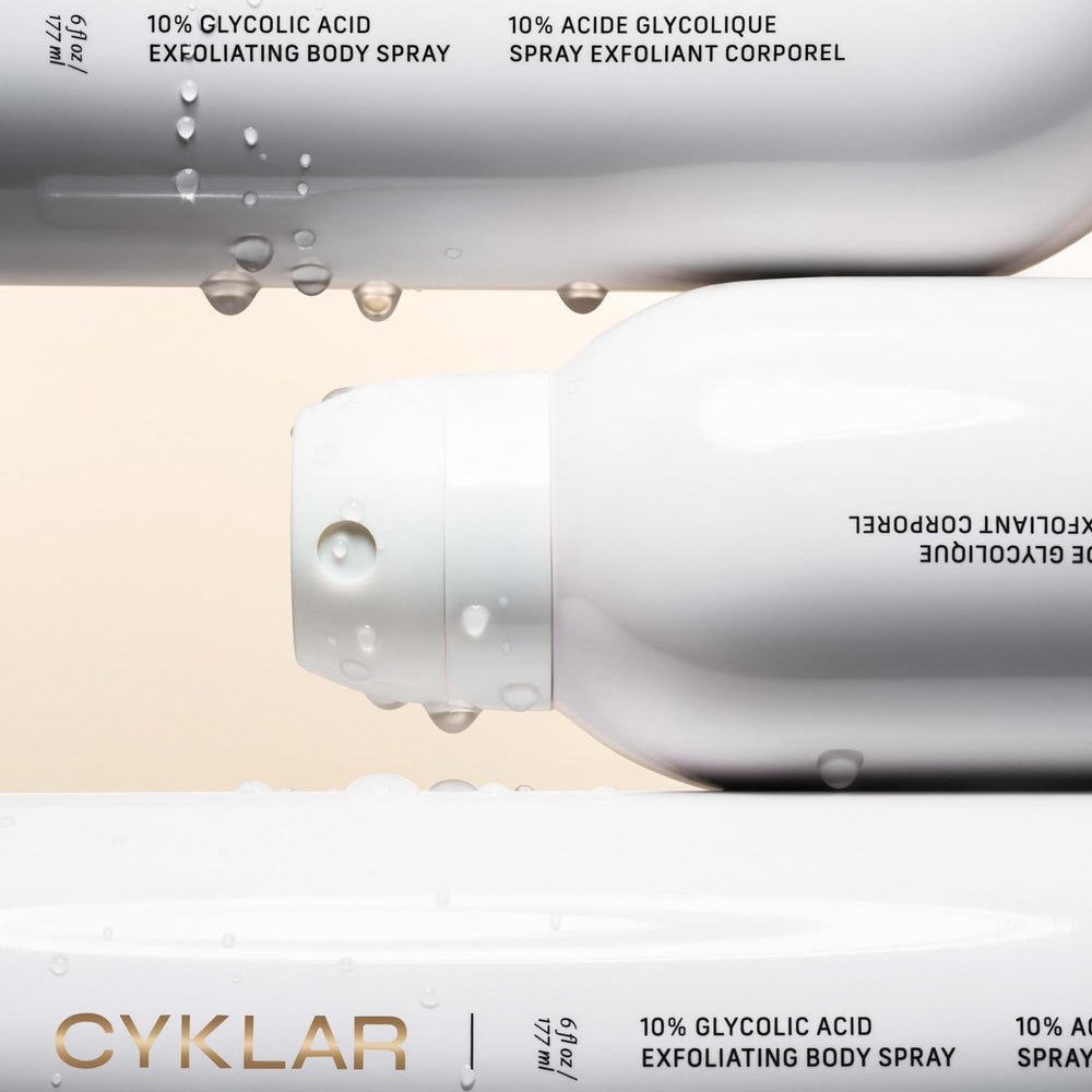 CYKLAR bottle staged on bathroom shelf for daily skincare routine