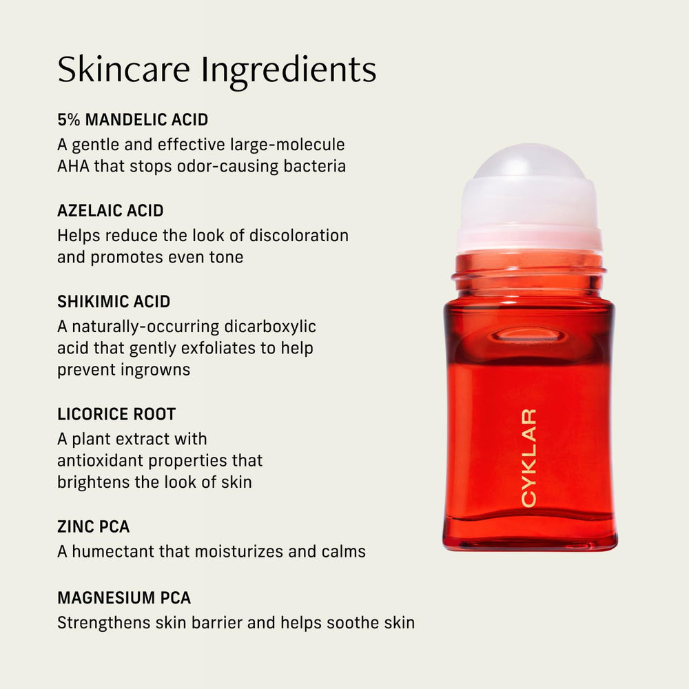 CYKLAR deodorant with naked neroli notes illustrating citrus and amber scent