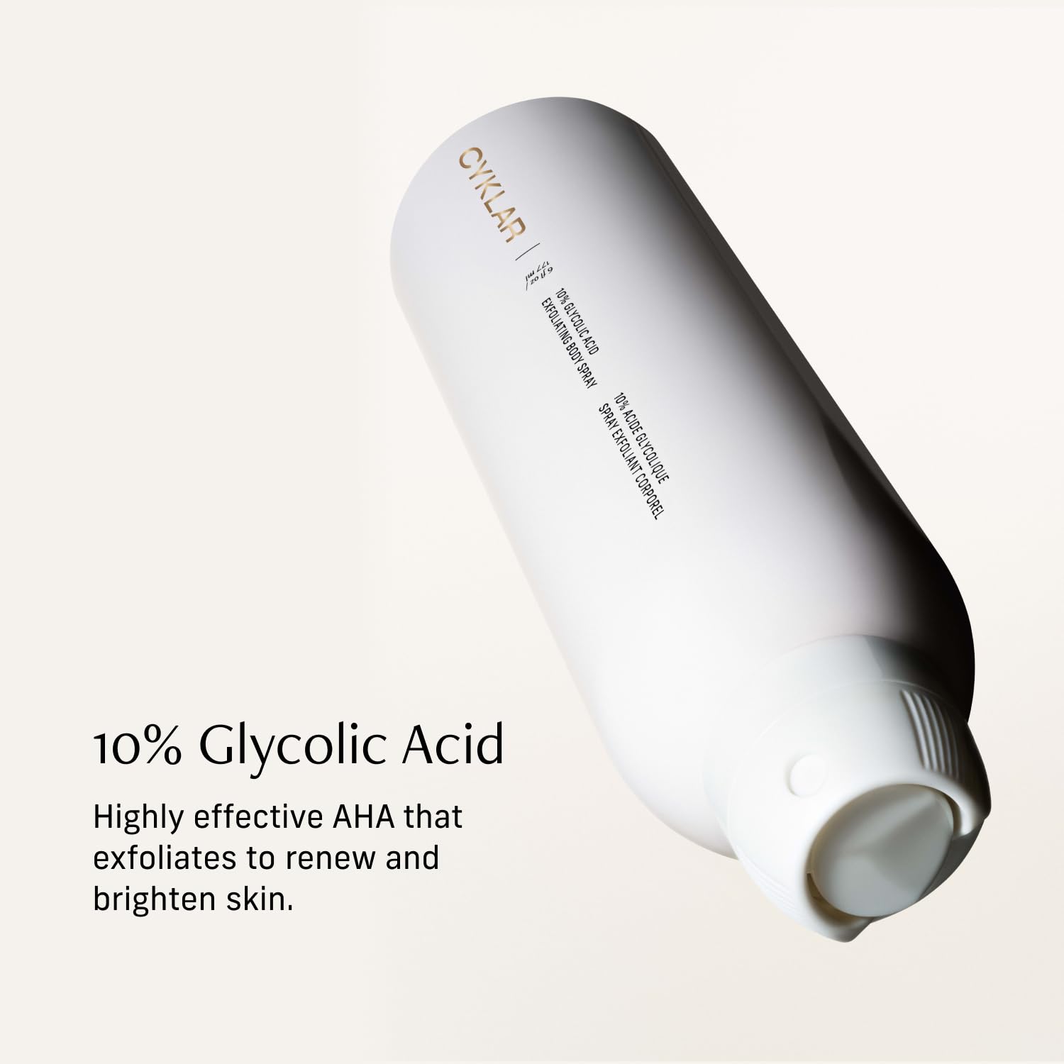 CYKLAR product texture misting to show lightweight formula
