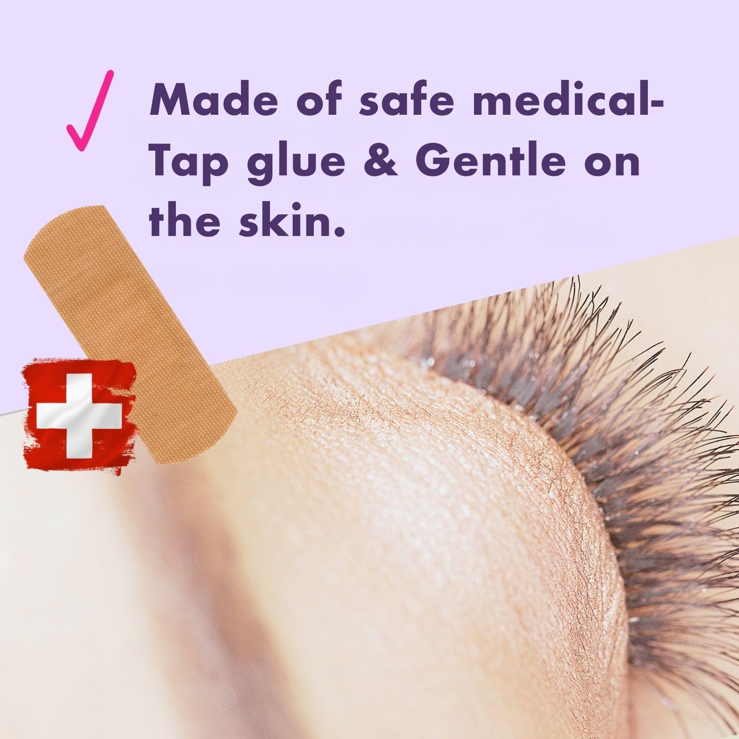 D-UP close-up label highlighting medical grade claim and ingredient clarity